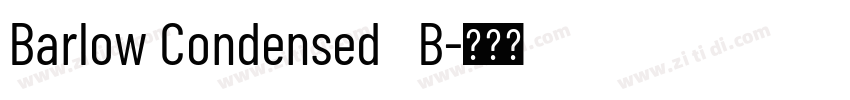 Barlow Condensed   B字体转换